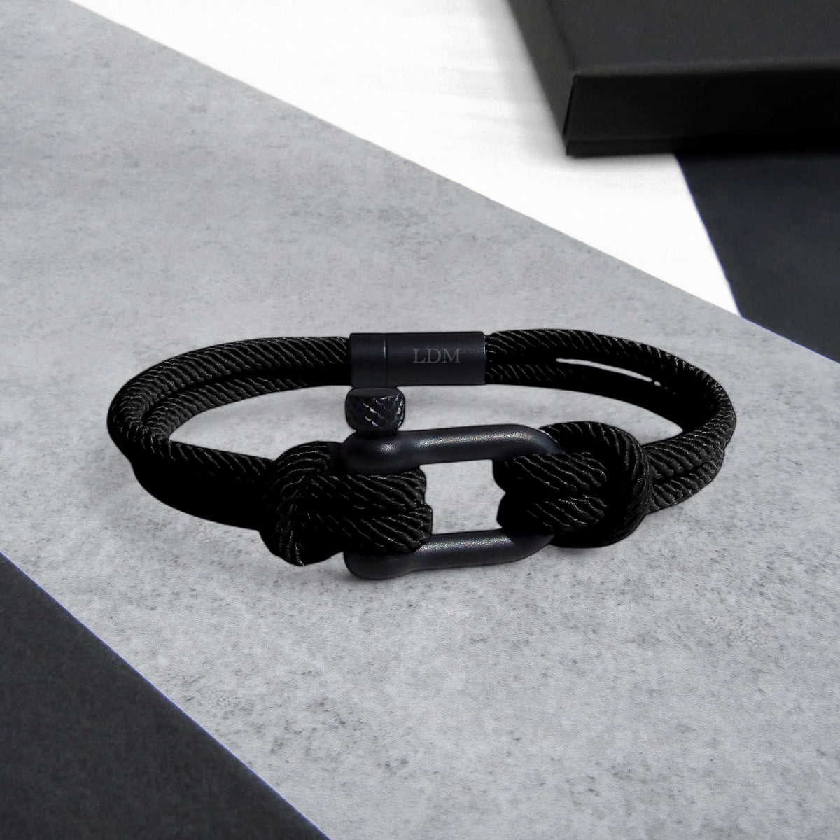 Mover Bracelets Men's Rope Bracelet - Handmade With Stainless Steel Black Shackle, Waterproof & Durable - View #6