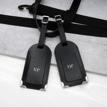 Load image into Gallery viewer, Couples Handmade Personalised Leather Luggage Tag Set - PARKER&CO