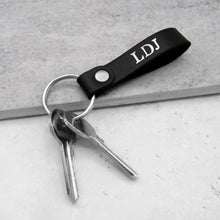 Load image into Gallery viewer, Handmade Personalised Loop Leather Keyring - PARKER&CO