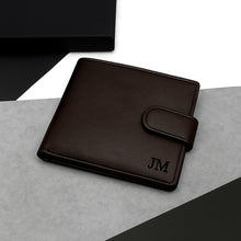 Load image into Gallery viewer, Personalised Men&#39;s RFID Leather Bifold Wallet