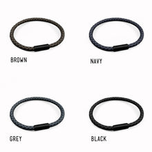 Load image into Gallery viewer, Men’s Thick Leather Personalised Bracelet