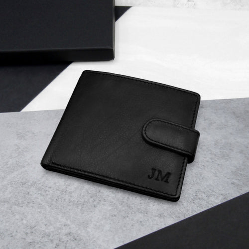 Personalised Men's RFID Leather Bifold Wallet