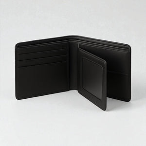 Personalised Men's RFID Black Leather Bifold Wallet