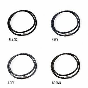 Slim Leather Men’s Bracelet