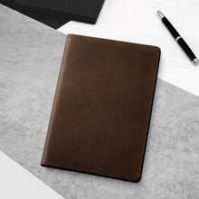 Load image into Gallery viewer, A5 Full-Grain Oiled Leather Refillable Journal Cover