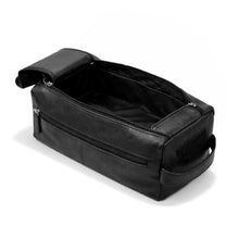 Load image into Gallery viewer, Personalised Special Date Men's Large Leather Wash Bag