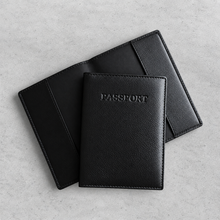 Load image into Gallery viewer, Handmade Leather RFID Passport Cover