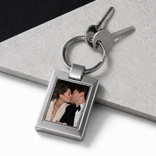Load image into Gallery viewer, Personalised Rectangle Photo Keyring