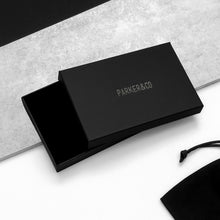 Load image into Gallery viewer, Luxury black gift box with &quot;PARKER&amp;CO&quot; branding, premium packaging for jewelry or accessories, minimalist and elegant design ideal for upscale unboxing experience.