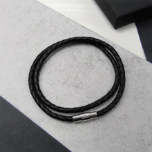 Load image into Gallery viewer, Men&#39;s Personalised Initial Leather Bracelet - PARKER&amp;CO
