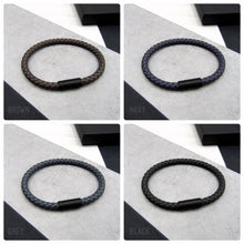 Load image into Gallery viewer, Men&#39;s Infinity Leather Bracelet - PARKER&amp;CO