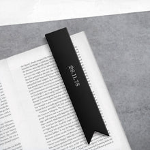 Load image into Gallery viewer, Handmade Personalised Special Date Thick Leather Bookmark