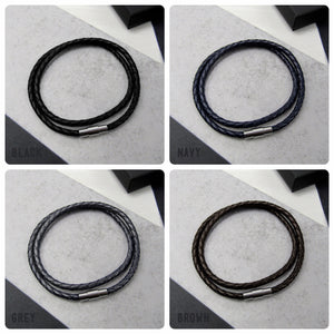 Men's Leather Infinity Bracelet - PARKER&CO