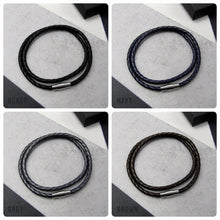 Load image into Gallery viewer, Men&#39;s Leather Infinity Bracelet - PARKER&amp;CO