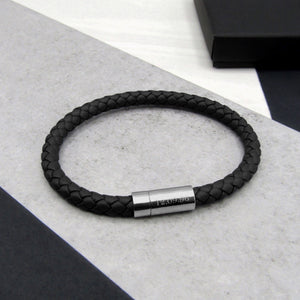 Men's Personalised Special Date Woven Leather Bracelet - PARKER&CO