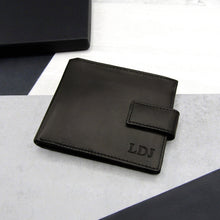 Load image into Gallery viewer, Personalised Men&#39;s RFID Leather Billfold Wallet