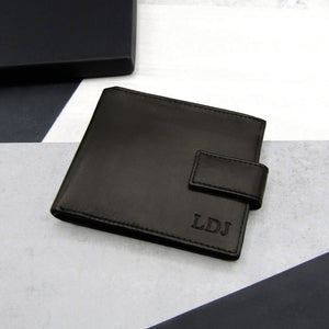 Personalised Men's RFID Leather Billfold Wallet