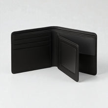 Load image into Gallery viewer, Personalised Men&#39;s RFID Black Leather Bifold Wallet