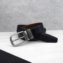 Load image into Gallery viewer, Personalised Hidden Initial Men&#39;s Reversible Leather Belt - PARKER&amp;CO