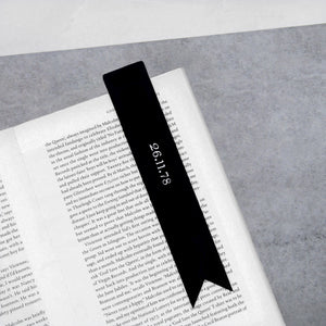 Handmade Personalised Special Date Leather Bookmark - PARKER&CO
