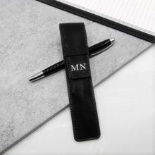 Load image into Gallery viewer, Personalised Leather Single Or Double Pen Holder - PARKER&amp;CO