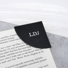 Load image into Gallery viewer, Handmade Personalised Leather Curved Corner Bookmark - PARKER&amp;CO