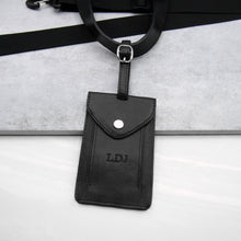 Load image into Gallery viewer, Personalised Leather Luggage Tag - PARKER&amp;CO
