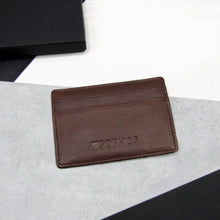 Load image into Gallery viewer, Handmade Personalised RFID Leather Credit Card Holder - PARKER&amp;CO