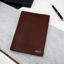Load image into Gallery viewer, Personalised Rustic Leather A5 Journal With Refillable Lined Notepad - PARKER&amp;CO