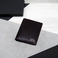 Load image into Gallery viewer, Personalised Men&#39;s RFID Leather Trifold Card Holder Wallet - PARKER&amp;CO