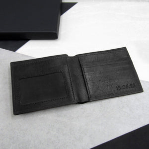 Handmade Personalised Men's RFID Leather Billfold Wallet - PARKER&CO