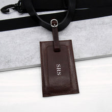 Load image into Gallery viewer, Personalised Leather Luggage Tag - PARKER&amp;CO