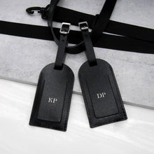 Load image into Gallery viewer, Couples Handmade Personalised Leather Luggage Tag Set - PARKER&amp;CO