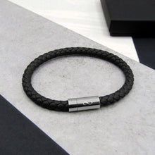 Load image into Gallery viewer, Men&#39;s Infinity Thick Leather Bracelet - PARKER&amp;CO