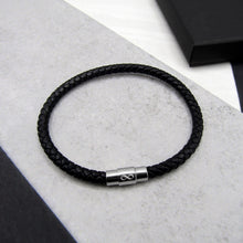 Load image into Gallery viewer, Men&#39;s Leather Infinity Bracelet - PARKER&amp;CO