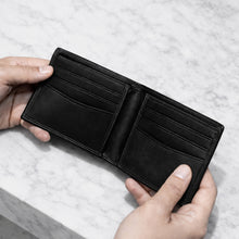 Load image into Gallery viewer, Men's RFID Full-Grain Oiled Leather Bifold Wallet
