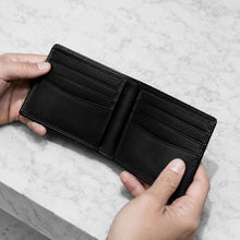 Load image into Gallery viewer, Men's RFID Full-Grain Oiled Leather Bifold Wallet