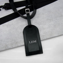 Load image into Gallery viewer, Handmade Personalised Leather Luggage Tag