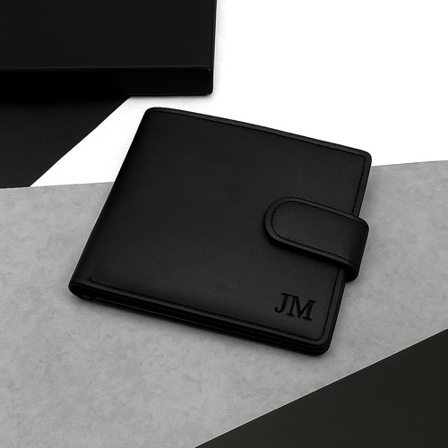 Personalised Men's RFID Leather Bifold Wallet