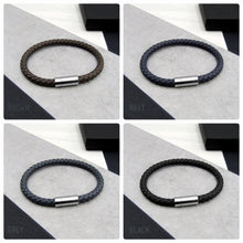 Load image into Gallery viewer, Men&#39;s Infinity Leather Bracelet - PARKER&amp;CO