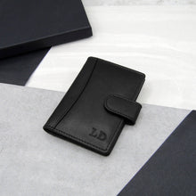 Load image into Gallery viewer, Personalised RFID Leather Travel Card Holder