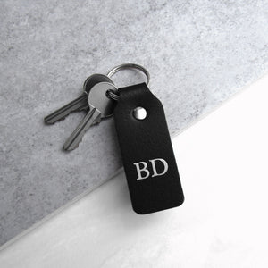 Handmade Personalised Leather Keyring - PARKER&CO