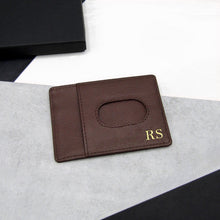 Load image into Gallery viewer, Handmade Personalised RFID Leather Credit Card Holder - PARKER&amp;CO
