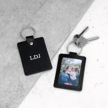 Load image into Gallery viewer, Handmade Personalised Leather Photo Keyring - PARKER&amp;CO