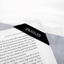 Load image into Gallery viewer, Handmade Personalised Leather Page Corner Bookmark - PARKER&amp;CO