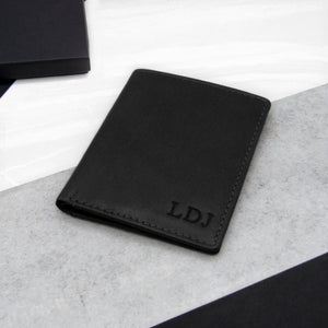 Personalised RFID Leather Credit Card Holder - PARKER&CO