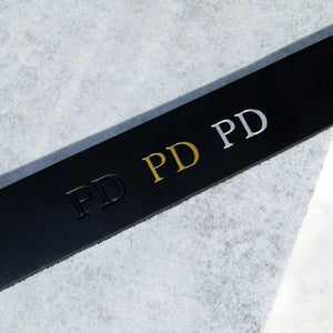Personalised Men's Thick Leather Belt - PARKER&CO
