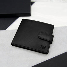 Load image into Gallery viewer, Personalised Men&#39;s RFID Leather Bifold Wallet