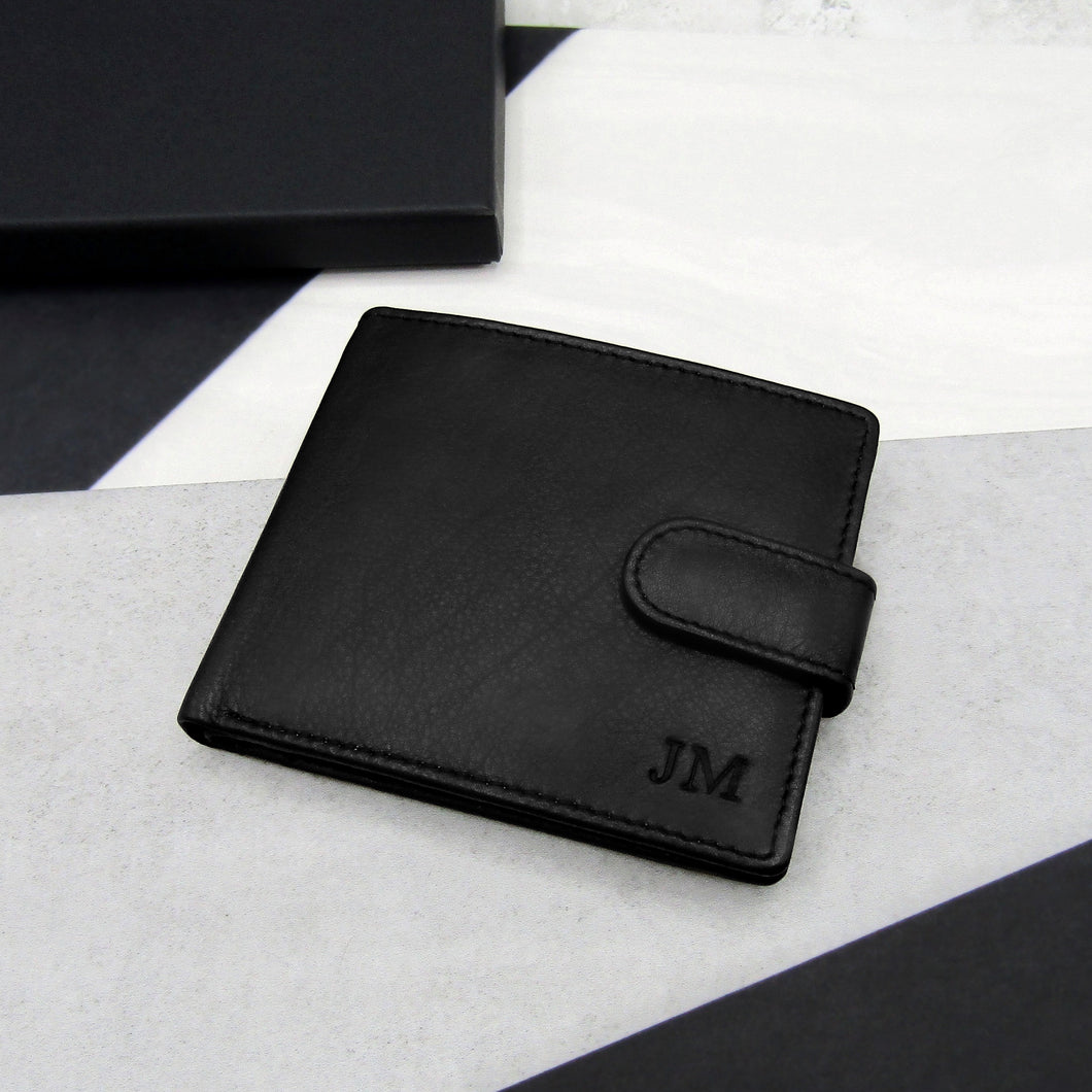 Personalised Men's RFID Leather Bifold Wallet