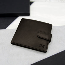 Load image into Gallery viewer, Personalised Men&#39;s RFID Leather Bifold Wallet